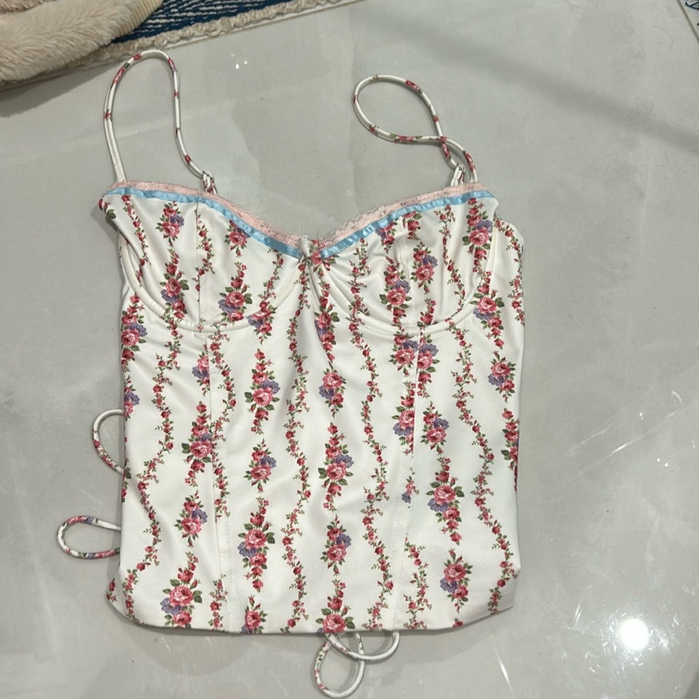 Edikted flower corset top